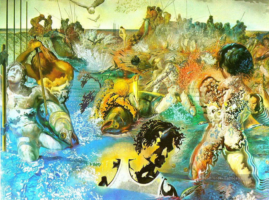 Pêche au thon Salvador Dali Peintures à l'huile